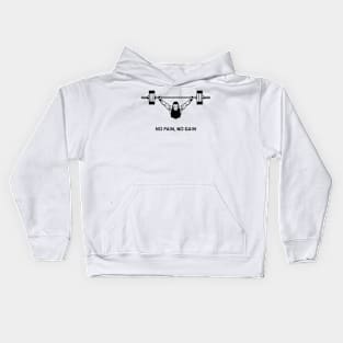 No Pain No Gain Gym Kids Hoodie